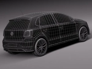 Volkswagen Polo GTI 5-door 2015 3D Model
