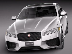 Jaguar XFS 2015 3D Model