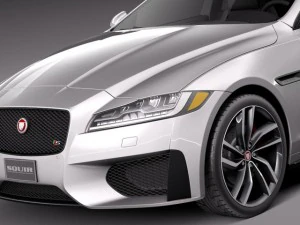 Jaguar XFS 2015 3D Model