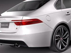 Jaguar XFS 2015 3D Model