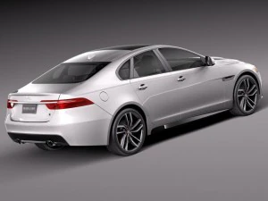 Jaguar XFS 2015 3D Model