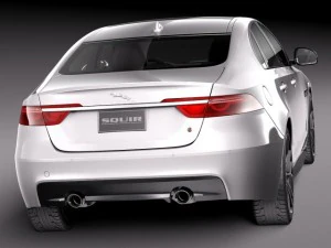 Jaguar XFS 2015 3D Model