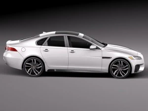 Jaguar XFS 2015 3D Model