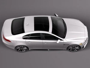 Jaguar XFS 2015 3D Model
