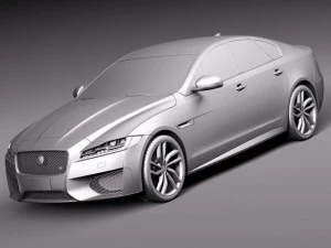Jaguar XFS 2015 3D Model