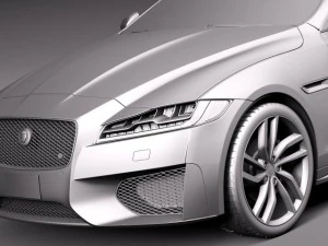 Jaguar XFS 2015 3D Model
