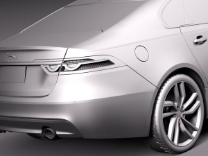 Jaguar XFS 2015 Model 3D