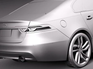 Jaguar XFS 2015 3D Model