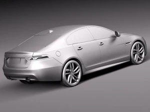 Jaguar XFS 2015 3D Model