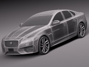 Jaguar XFS 2015 Model 3D