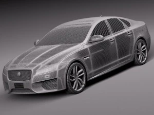 Jaguar XFS 2015 3D Model