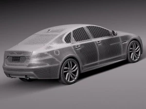 Jaguar XFS 2015 3D Model