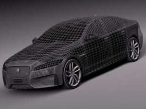 Jaguar XFS 2015 Model 3D