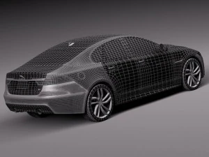 Jaguar XFS 2015 3D Model