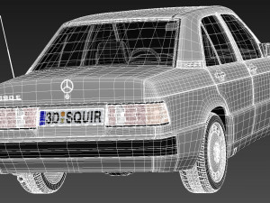 Mercedes-Benz 190E W201 1982-1993 3D मॉडल