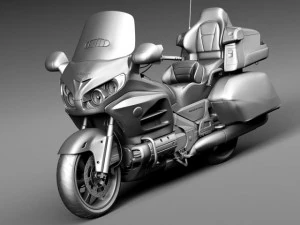 Honda Gold Wing 2015 3D Model