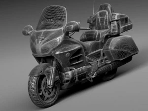 Honda Gold Wing 2015 3D Model