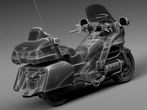 Honda Gold Wing 2015 3D Model