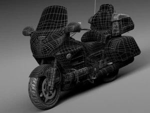 Honda Gold Wing 2015 3D Model