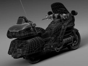 Honda Gold Wing 2015 3D Model