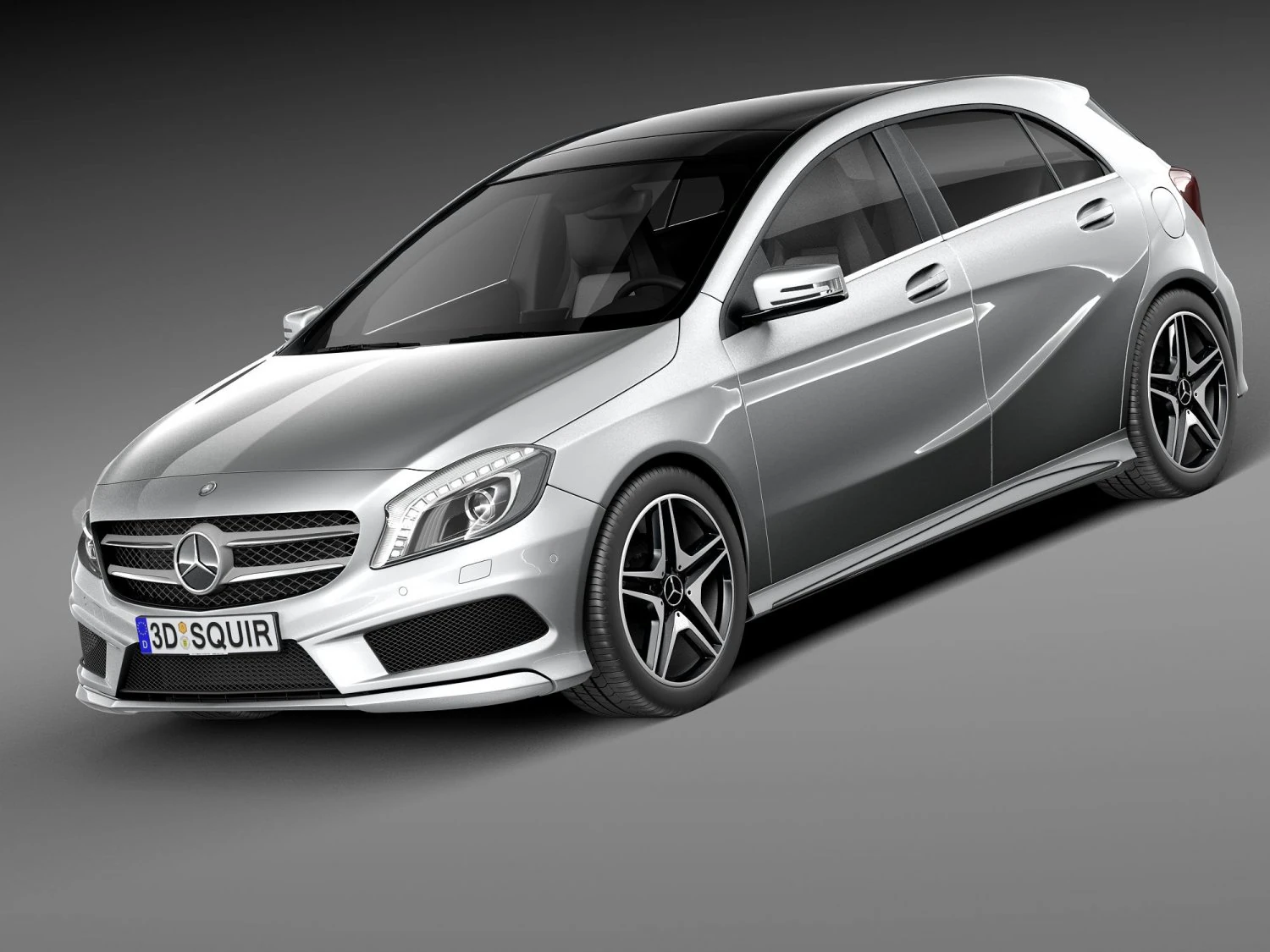 Mercedes-Benz A-Class 2015 3D Model .c4d .max .obj .3ds .fbx .stl .blend