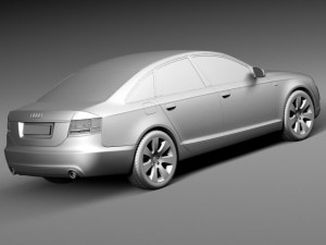 Audi A6 C6 Sedan 2004-2008 3D-Modell