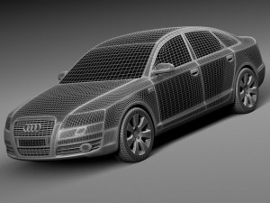 Audi A6 C6 Sedan 2004-2008 3D-Modell