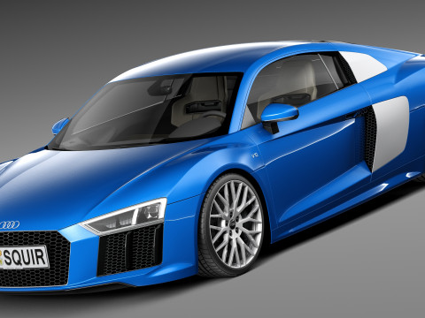 Audi R8 V10 2016 3D Model