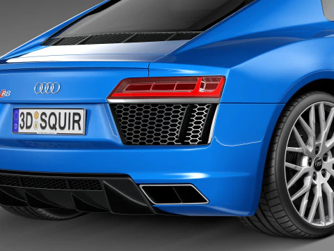 Audi R8 V10 2016 3D Model