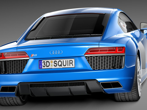 Audi R8 V10 2016 Model 3D