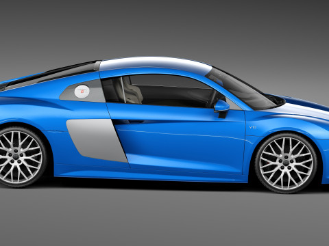 Audi R8 V10 2016 Model 3D