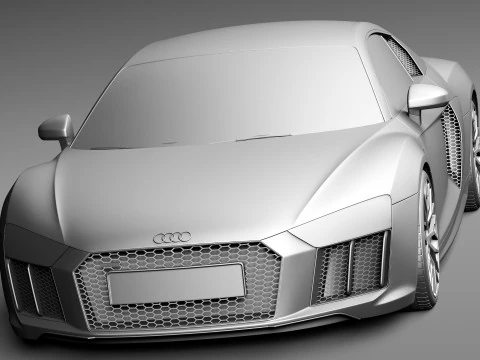 Audi R8 V10 2016 3D Model