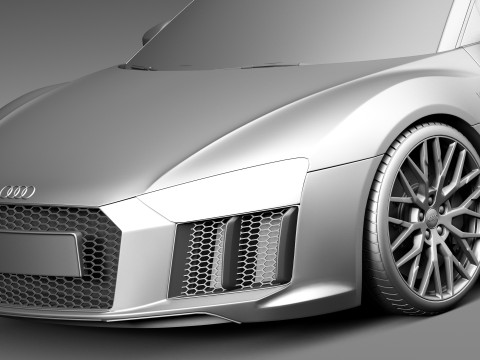 Audi R8 V10 2016 Model 3D