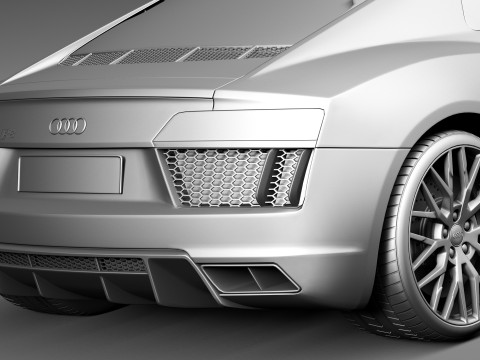 Audi R8 V10 2016 Model 3D
