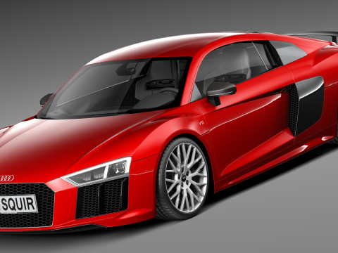 Audi R8 V10 Plus 2016 3D मॉडल