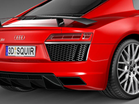 Audi R8 V10 Plus 2016 3D Model
