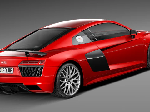Audi R8 V10 Plus 2016 3D Model