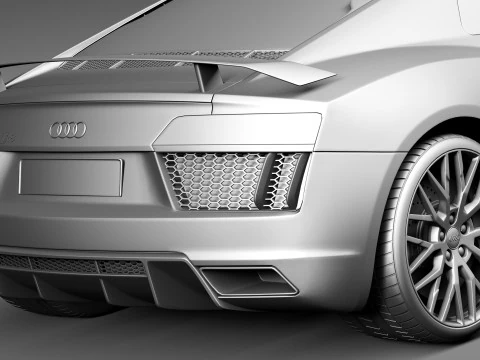 Audi R8 V10 Plus 2016 3D Model