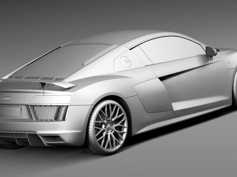 Audi R8 V10 Plus 2016 3D Model