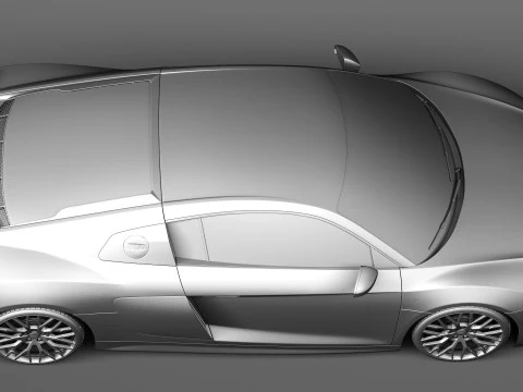 Audi R8 V10 Plus 2016 3D Model