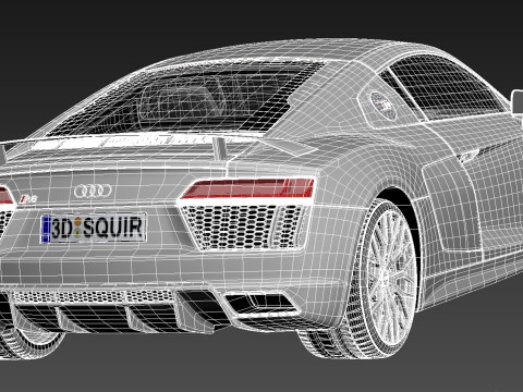 Audi R8 V10 Plus 2016 Modèle 3D