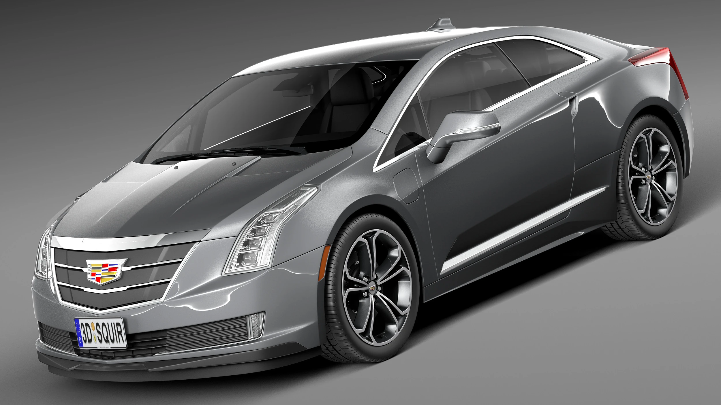Cadillac ELR 2016 3D Model .c4d .max .obj .3ds .fbx .stl .blend