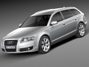 audi a6 c6 avant 2005-2008 3D Model