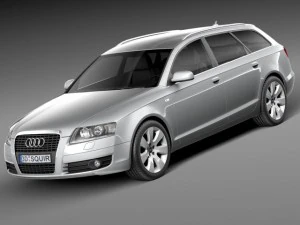 Audi A6 C6 Avant 2005-2008 Modelo 3D