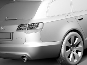 Audi A6 C6 Avant 2005-2008 Model 3D