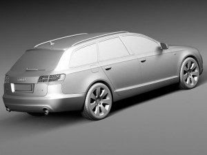 Audi A6 C6 Avant 2005-2008 Model 3D