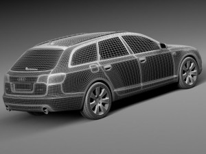 Audi A6 C6 Avant 2005-2008 Model 3D