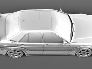 Mercedes-Benz 190E W201 Evolution II 1990 Modello 3D