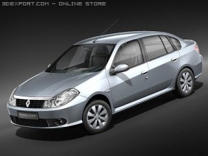 Renault Symbol Thalia 2009 3D Model