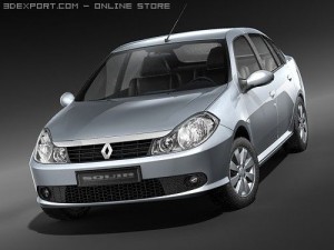 Renault Symbol Thalia 2009 3D 模型